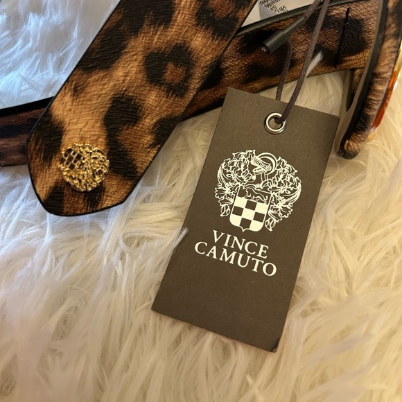 Vince Camuto Leopard Print Belt with Gold Buckle - Picture 11 of 15